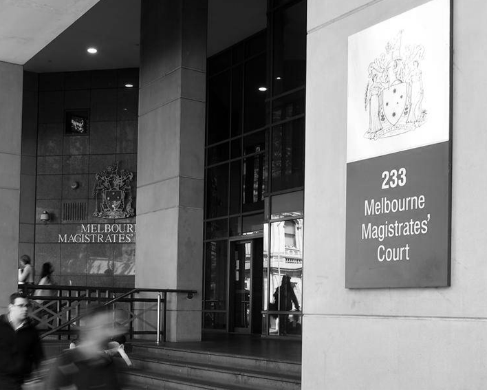 Exterior photo of the Melbourne Magistrates' Court