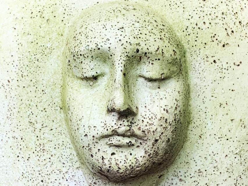 Image of a statue's face