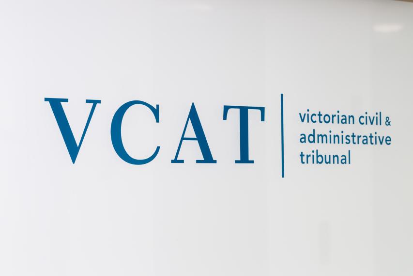 A close up image of the Victorian civil and administrative tribunal logo.
